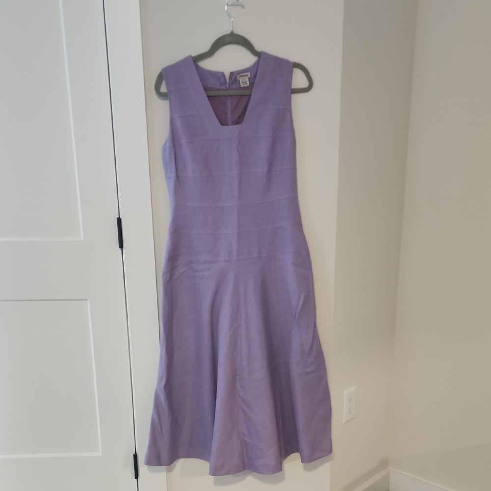 J. Peterman Lavender Midi Dress